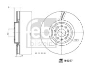 186357 FEBI BILSTEIN brzdový kotúč 186357 FEBI BILSTEIN