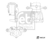 186081 Vakuové čerpadlo, brzdový systém FEBI BILSTEIN