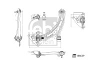 186639 FEBI BILSTEIN rameno zavesenia kolies 186639 FEBI BILSTEIN