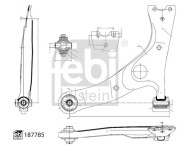 187785 FEBI BILSTEIN rameno zavesenia kolies 187785 FEBI BILSTEIN