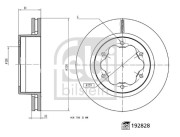 192828 Brzdový kotouč FEBI BILSTEIN