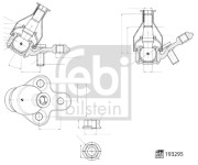 193295 Podpora-/ Kloub FEBI BILSTEIN