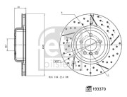 193370 FEBI BILSTEIN brzdový kotúč 193370 FEBI BILSTEIN