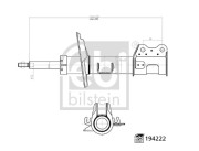194222 FEBI BILSTEIN tlmič pérovania 194222 FEBI BILSTEIN
