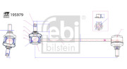 195979 FEBI BILSTEIN tyč/vzpera stabilizátora 195979 FEBI BILSTEIN