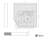196255 FEBI BILSTEIN filter vnútorného priestoru 196255 FEBI BILSTEIN