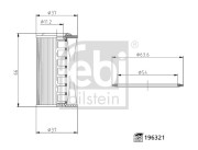 196321 FEBI BILSTEIN hydraulický filter automatickej prevodovky 196321 FEBI BILSTEIN