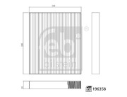 196358 FEBI BILSTEIN filter vnútorného priestoru 196358 FEBI BILSTEIN