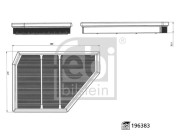196383 FEBI BILSTEIN vzduchový filter 196383 FEBI BILSTEIN