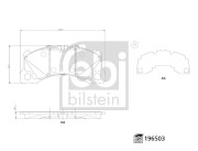 196503 Sada brzdových destiček, kotoučová brzda FEBI BILSTEIN