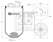 20422 FEBI BILSTEIN mech pneumatického prużenia 20422 FEBI BILSTEIN