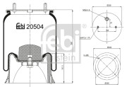 20504 Mech, pneumaticke odpruzeni FEBI BILSTEIN