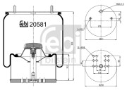 20581 Mech, pneumaticke odpruzeni FEBI BILSTEIN