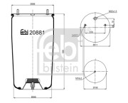 20881 Mech, pneumatické odpružení FEBI BILSTEIN