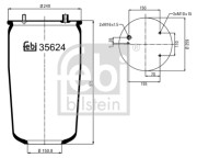 35624 Mech pneumatického prużenia FEBI BILSTEIN