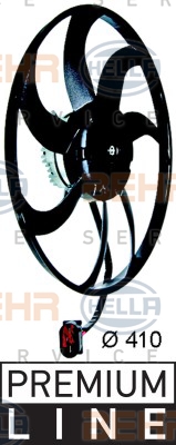 8EW 351 043-301 BEHR HELLA SERVICE ventilátor chladenia motora 8EW 351 043-301 BEHR HELLA SERVICE