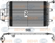 8FC 351 036-384 BEHR HELLA SERVICE kondenzátor klimatizácie 8FC 351 036-384 BEHR HELLA SERVICE