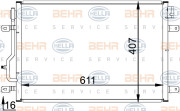 8FC 351 300-241 BEHR HELLA SERVICE kondenzátor klimatizácie 8FC 351 300-241 BEHR HELLA SERVICE