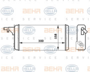 8FH 351 024-251 BEHR HELLA SERVICE výmenník tepla vnútorného kúrenia 8FH 351 024-251 BEHR HELLA SERVICE