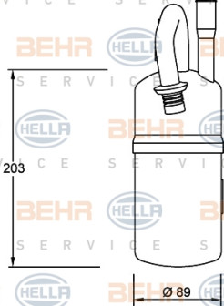 8FT 351 192-051 Susarna, klimatizace BEHR HELLA SERVICE