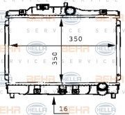 8MK 376 706-691 BEHR HELLA SERVICE chladič motora 8MK 376 706-691 BEHR HELLA SERVICE