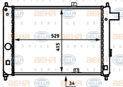 8MK 376 713-361 BEHR HELLA SERVICE chladič motora 8MK 376 713-361 BEHR HELLA SERVICE