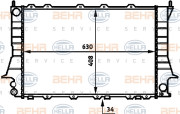 8MK 376 713-611 BEHR HELLA SERVICE chladič motora 8MK 376 713-611 BEHR HELLA SERVICE