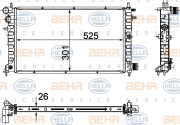 8MK 376 716-461 BEHR HELLA SERVICE chladič motora 8MK 376 716-461 BEHR HELLA SERVICE