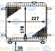 8MK 376 718-561 Chladič, chlazení motoru BEHR HELLA SERVICE