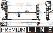 8MK 376 721-431 BEHR HELLA SERVICE chladič motora 8MK 376 721-431 BEHR HELLA SERVICE