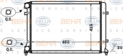 8MK 376 774-021 BEHR HELLA SERVICE chladič motora 8MK 376 774-021 BEHR HELLA SERVICE