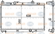 8MK 376 781-141 BEHR HELLA SERVICE chladič motora 8MK 376 781-141 BEHR HELLA SERVICE