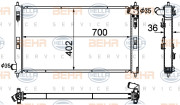 8MK 376 790-351 BEHR HELLA SERVICE chladič motora 8MK 376 790-351 BEHR HELLA SERVICE