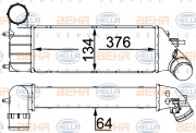 8ML 376 700-714 Chladič turba BEHR HELLA SERVICE