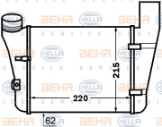 8ML 376 776-081 BEHR HELLA SERVICE chladič plniaceho vzduchu 8ML 376 776-081 BEHR HELLA SERVICE