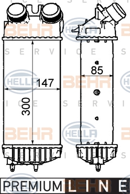 8ML 376 911-401 BEHR HELLA SERVICE chladič plniaceho vzduchu 8ML 376 911-401 BEHR HELLA SERVICE