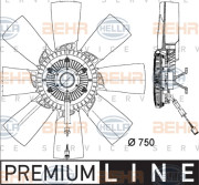 8MV 376 734-321 Větrák, chlazení motoru BEHR HELLA SERVICE