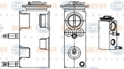 8UW 351 234-521 Expanzní ventil, klimatizace BEHR HELLA SERVICE