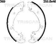 8100 10369 TRISCAN sada brzdových čeľustí 8100 10369 TRISCAN