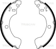 8100 14004 Sada brzdových čelistí TRISCAN