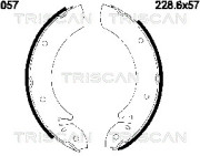 8100 16057 TRISCAN sada brzdových čeľustí 8100 16057 TRISCAN