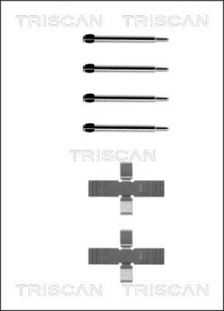 8105 101288 Sada prislusenstvi, oblozeni kotoucove brzdy TRISCAN