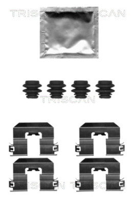 8105 111637 Sada příslušenství, obložení kotoučové brzdy TRISCAN