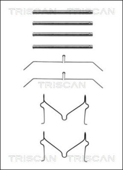 8105 131621 Sada prislusenstvi, oblozeni kotoucove brzdy TRISCAN