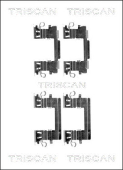 8105 131643 TRISCAN sada príslużenstva oblożenia kotúčovej brzdy 8105 131643 TRISCAN