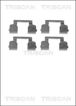 8105 251597 TRISCAN sada príslużenstva oblożenia kotúčovej brzdy 8105 251597 TRISCAN