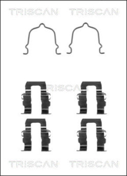 8105 501562 Sada prislusenstvi, oblozeni kotoucove brzdy TRISCAN