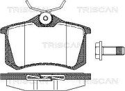 8110 10512 TRISCAN sada brzdových platničiek kotúčovej brzdy 8110 10512 TRISCAN