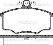8110 10776 TRISCAN sada brzdových platničiek kotúčovej brzdy 8110 10776 TRISCAN