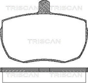 8110 10815 TRISCAN sada brzdových platničiek kotúčovej brzdy 8110 10815 TRISCAN